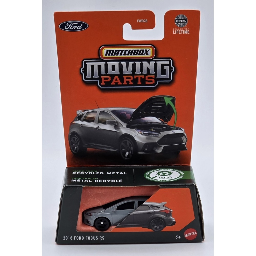 Matchbox Moving Parts 2018 Ford Focus RS Diecast 1:64 Car Model